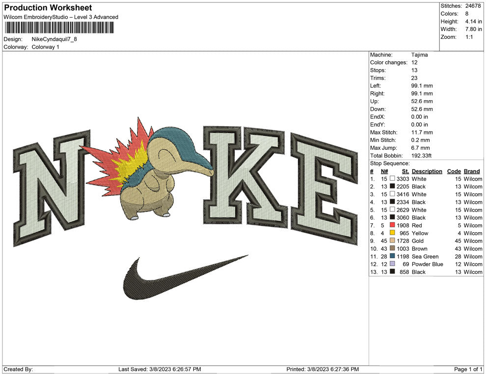 Nike Cyndaquil