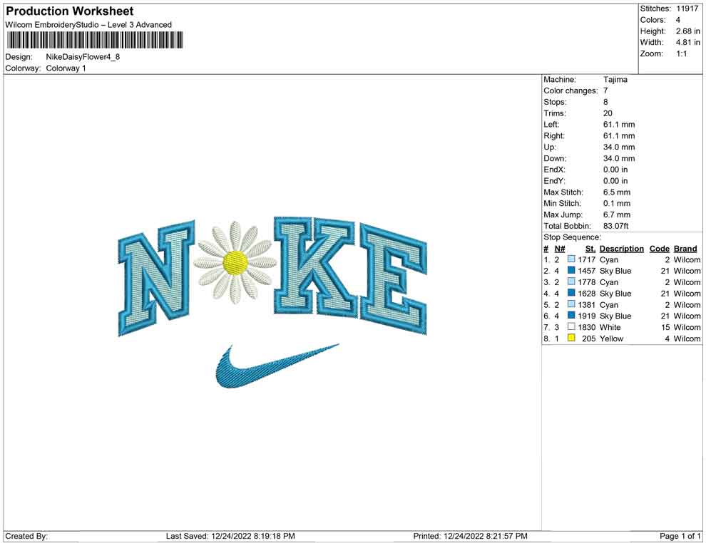 Nike Daisy Flower