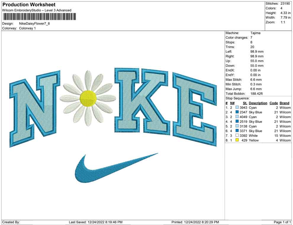 Nike Daisy Flower