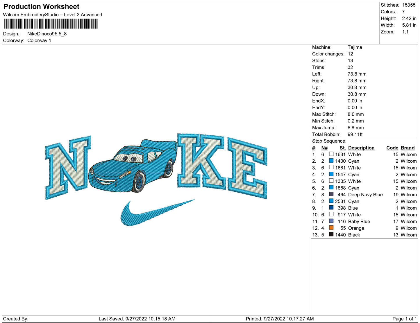 Nike Dinoco 95