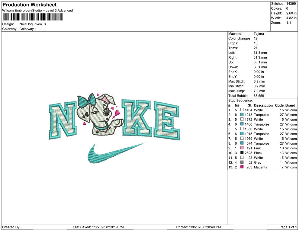Nike Dog love