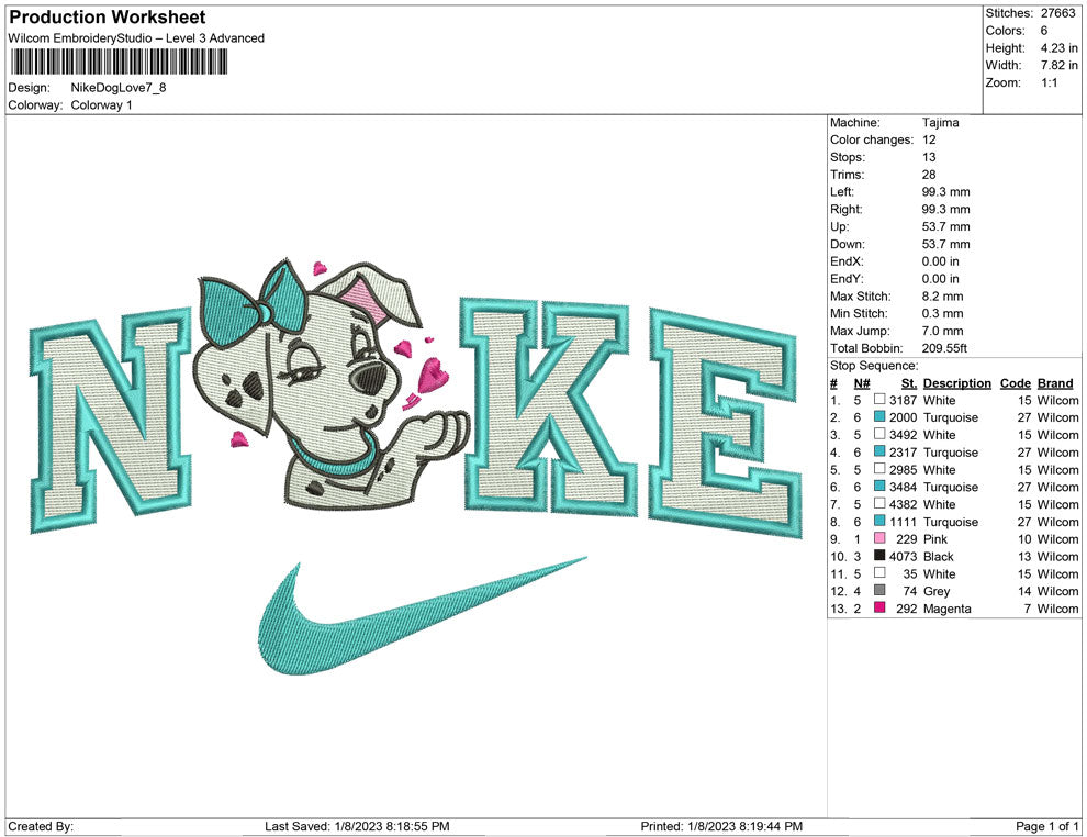 Nike Dog love