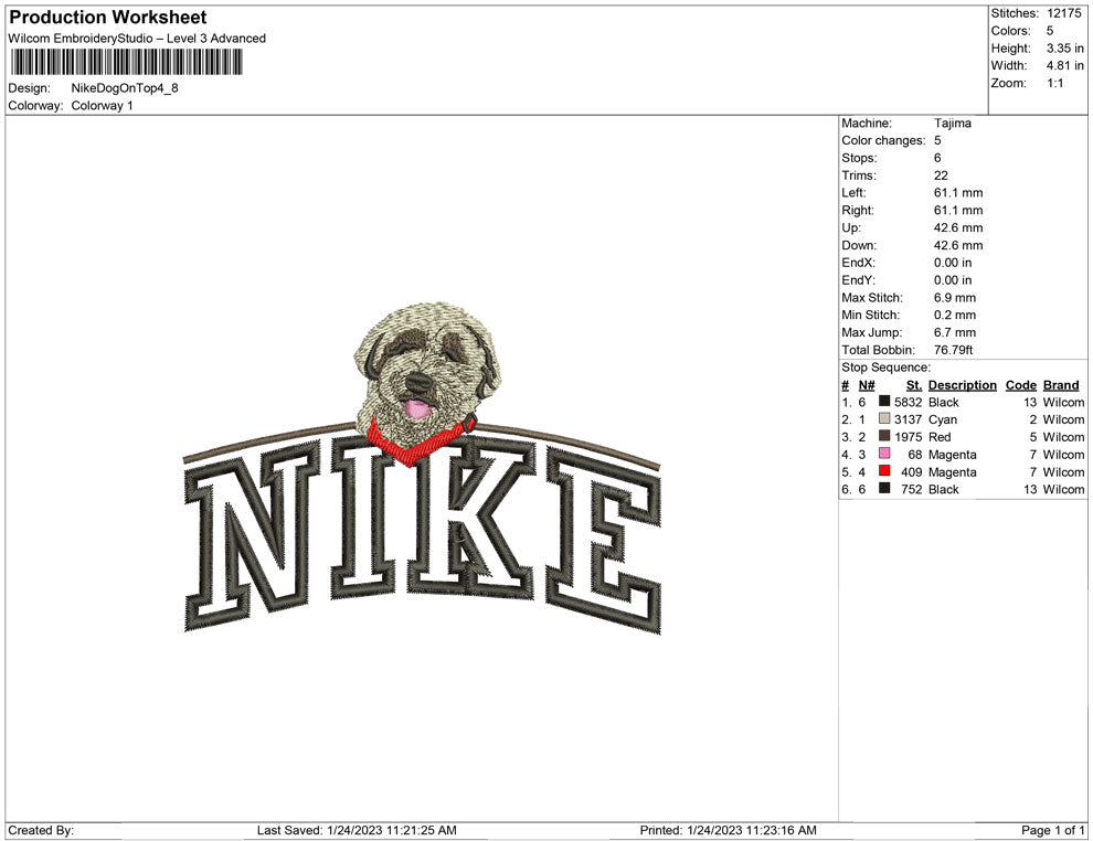 Nike Dog on Top