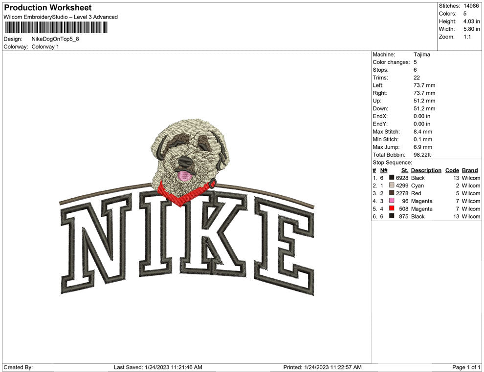 Nike Dog on Top