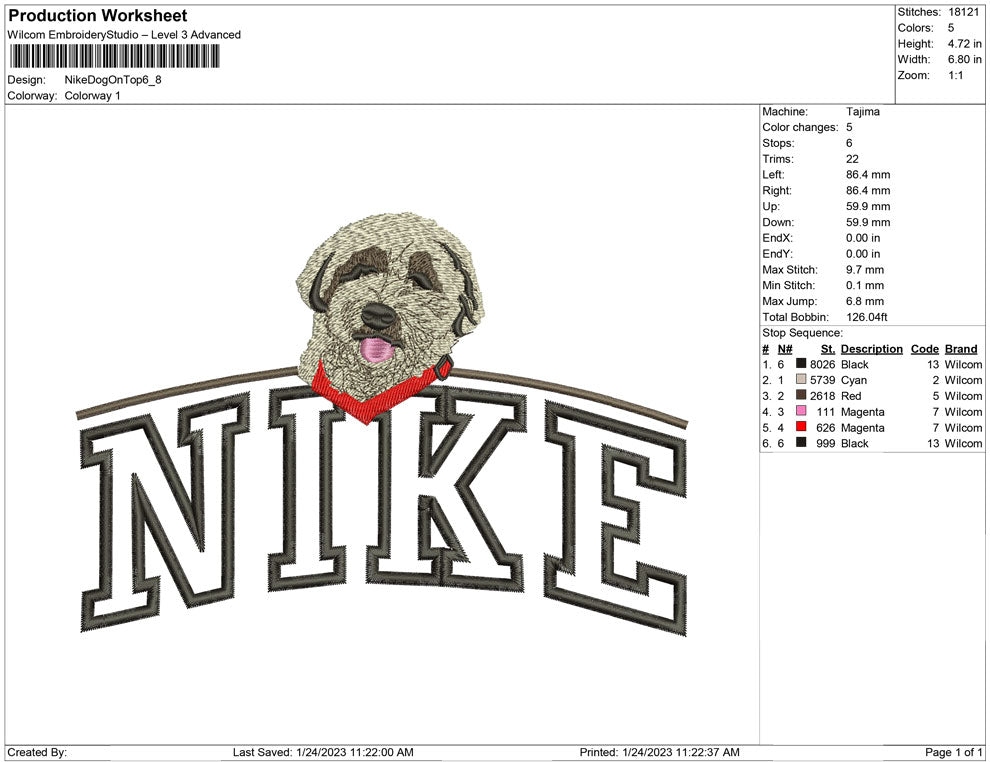 Nike Dog on Top