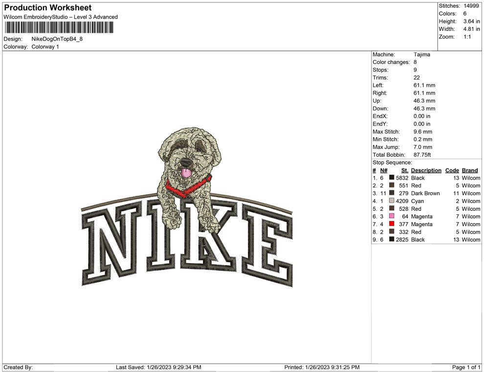 Nike Dog on Top B