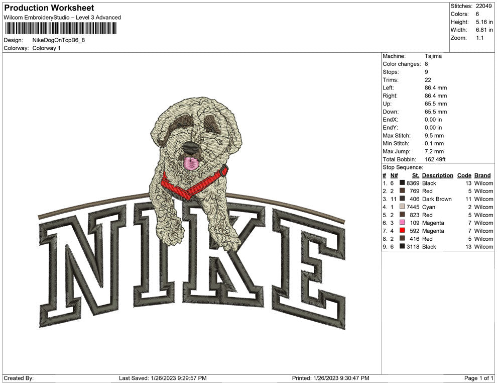 Nike Dog on Top B
