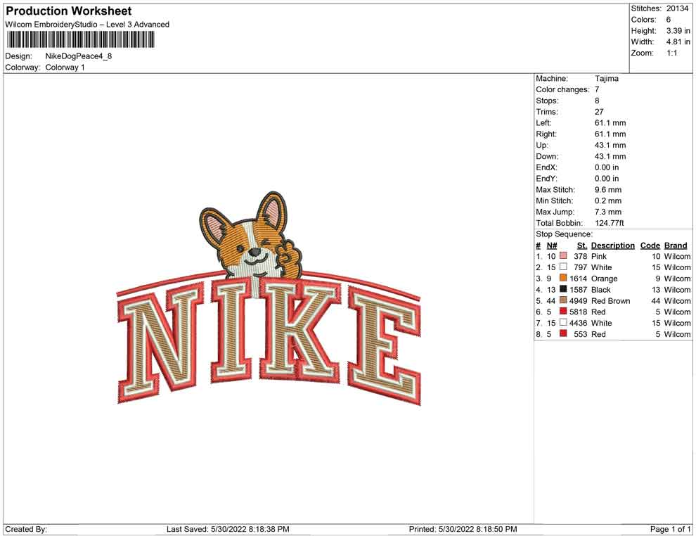Nike Dog Peace