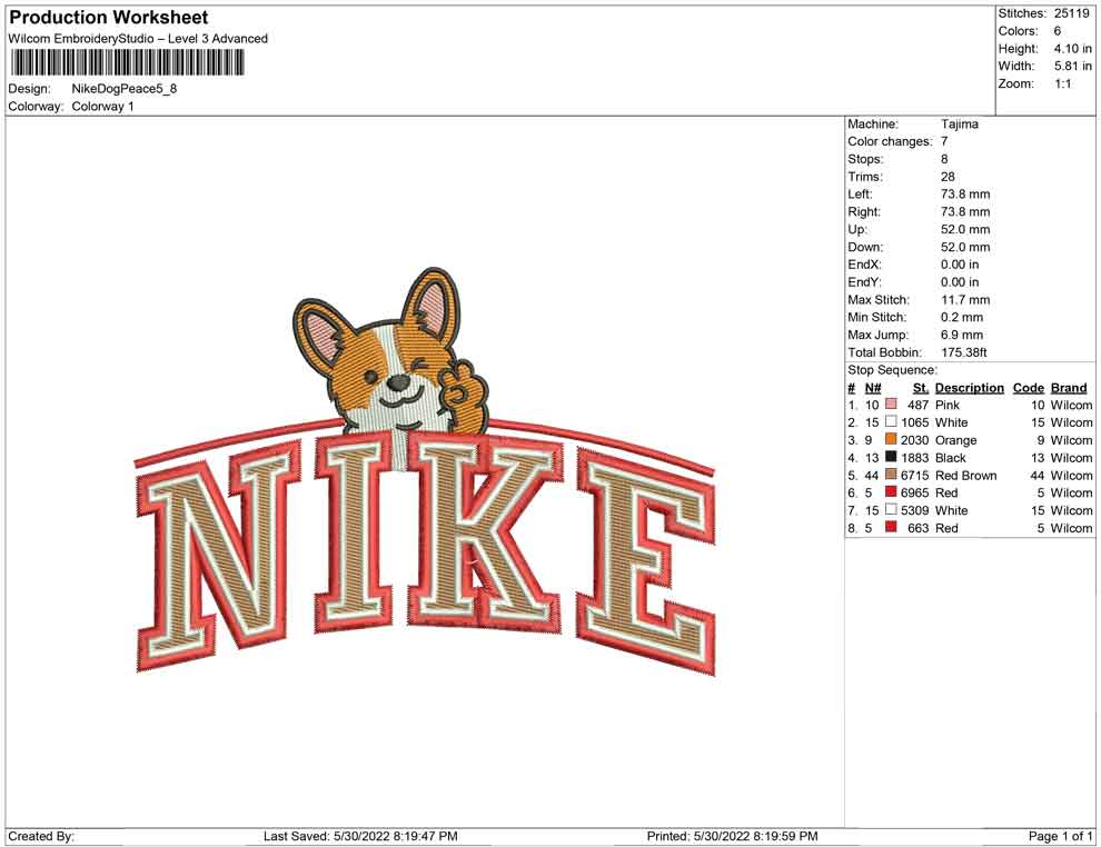 Nike Dog Peace