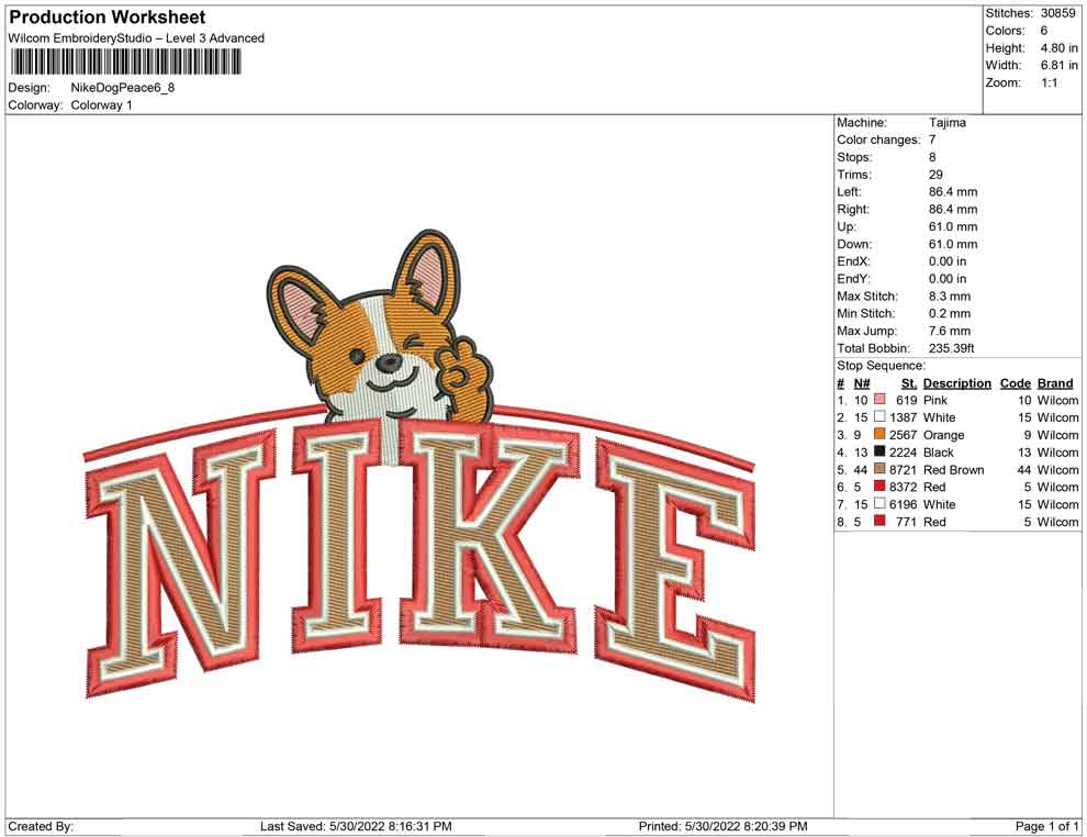 Nike Dog Peace