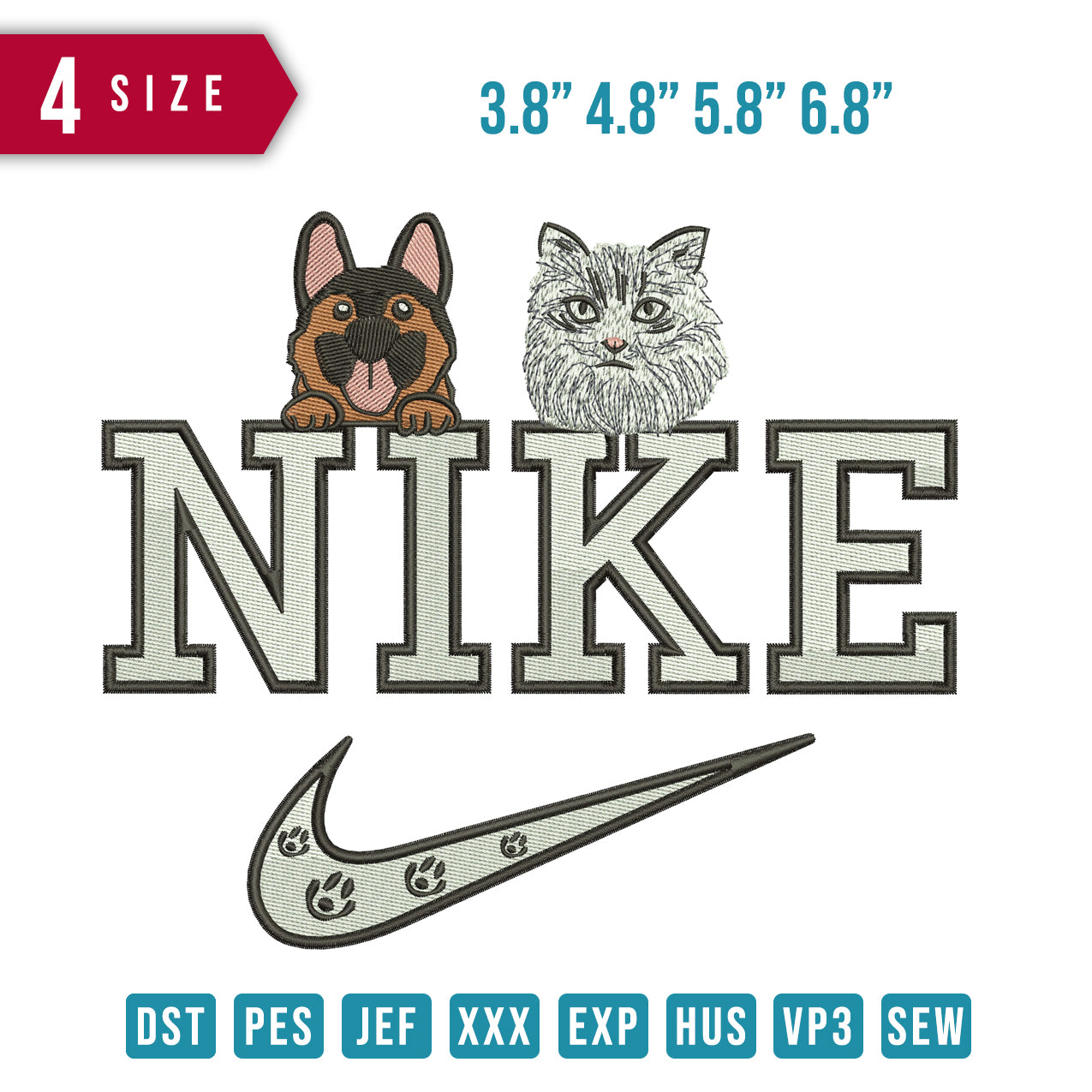 Nike Dog and Cat – Embrobuy