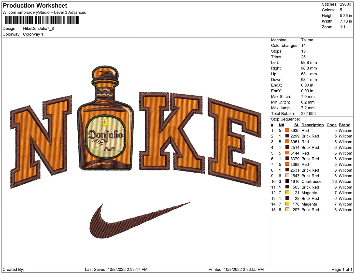 Nike Don julio Bottle