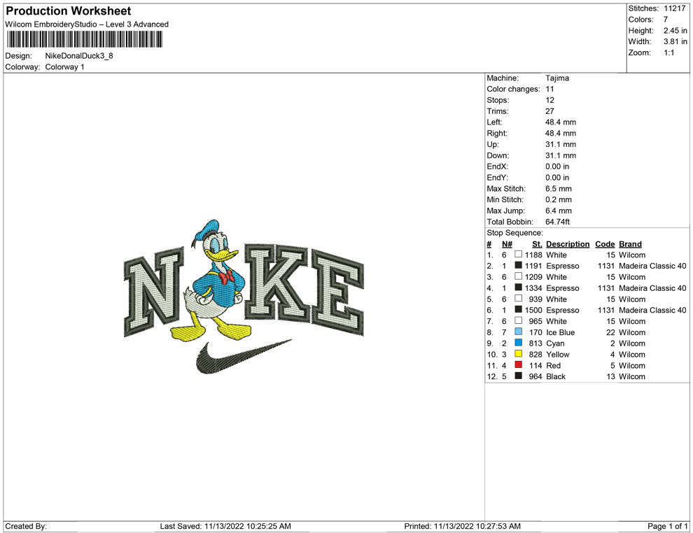 Nike Donald Duck