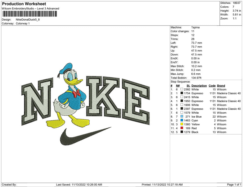 Nike Donald Duck