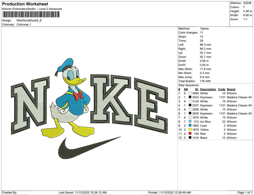 Nike Donald Duck