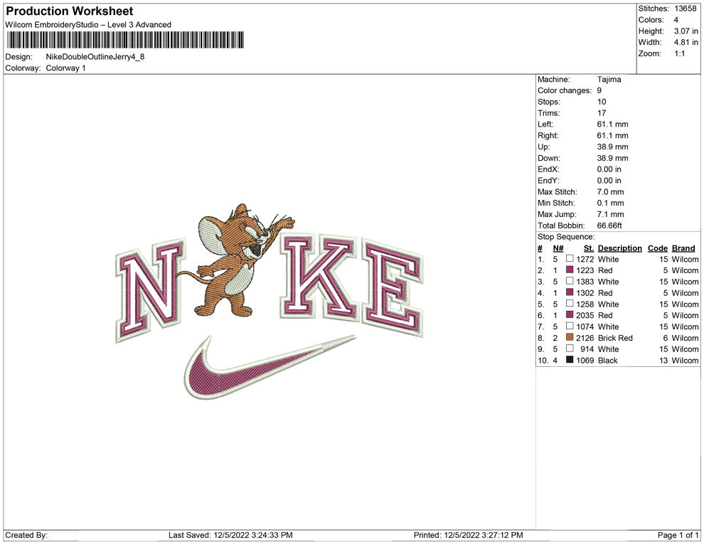 Nike Double outline Jerry
