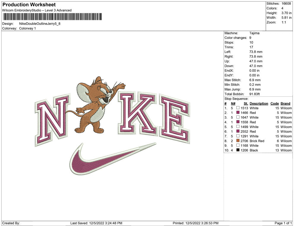 Nike Double outline Jerry