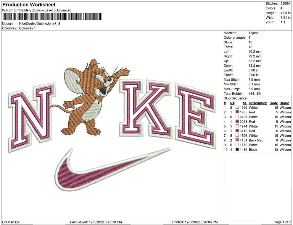Nike Double outline Jerry