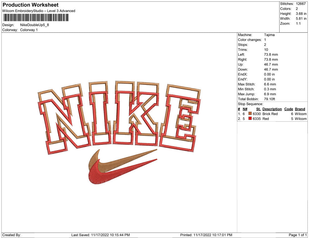 Nike Double up