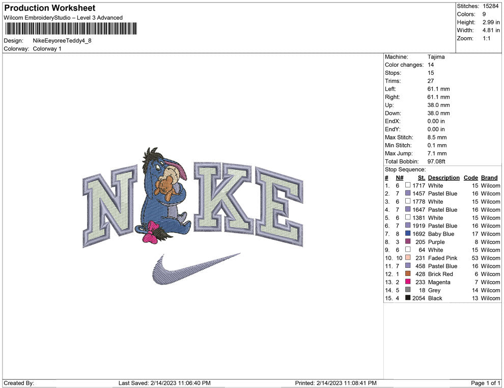 Nike EEyore and Teddy