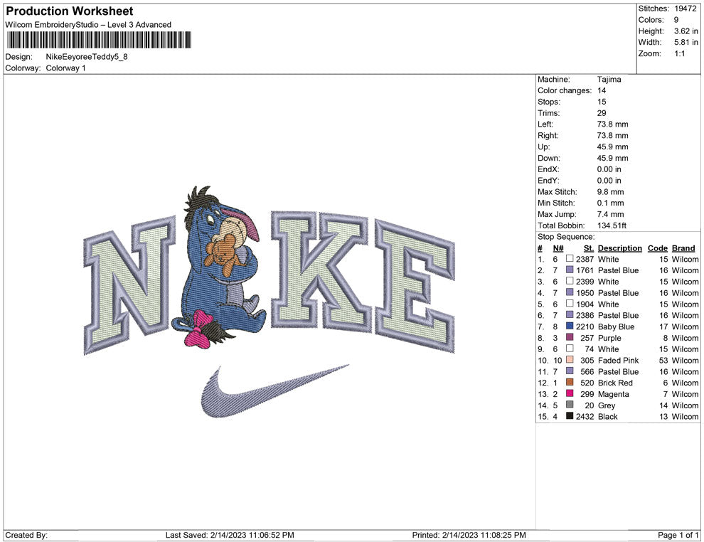 Nike EEyore and Teddy
