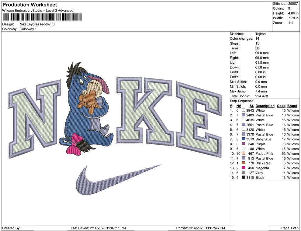 Nike EEyore and Teddy