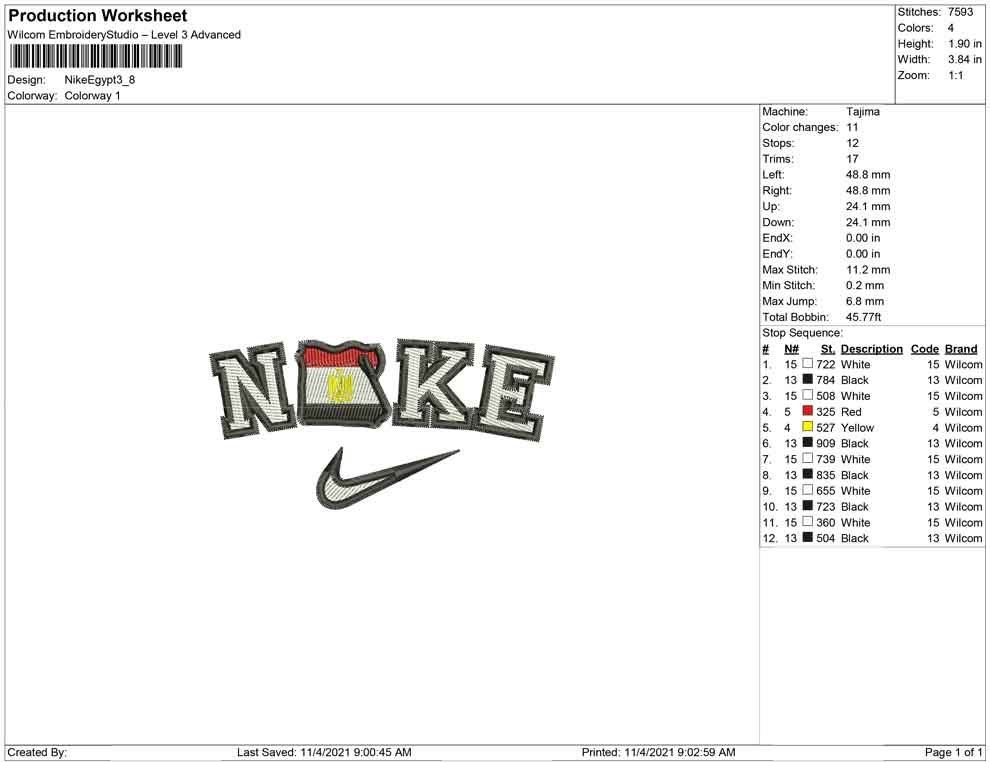 Nike Egypt Map