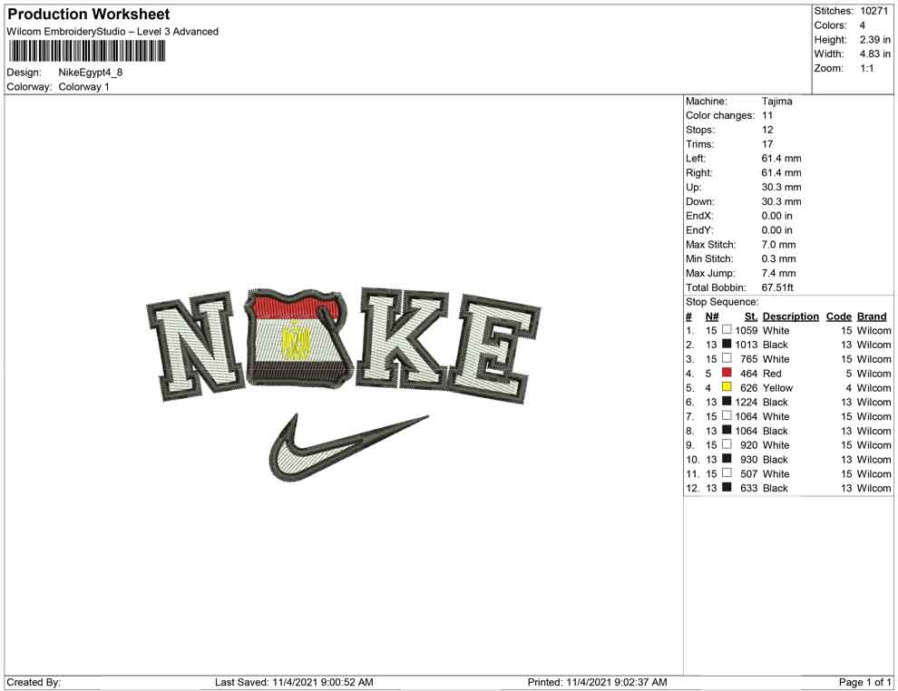 Nike Egypt Map