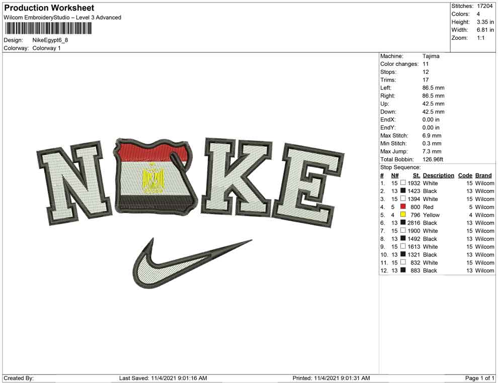 Nike Egypt Map