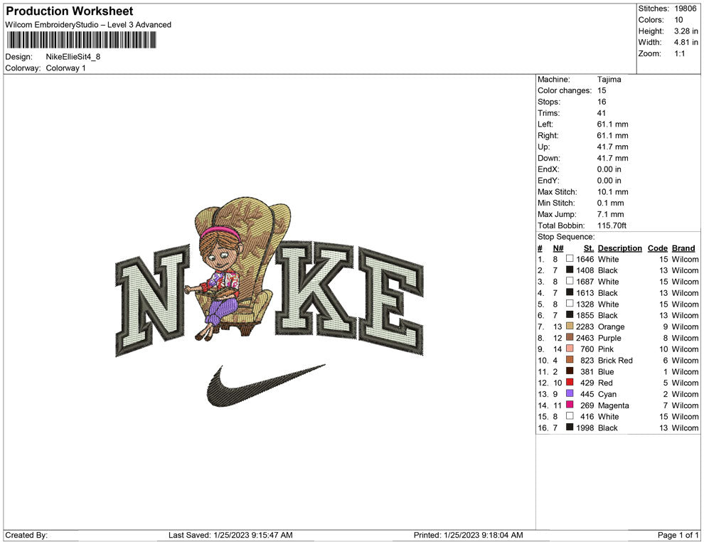 Nike Ellie Fredricksen Sit