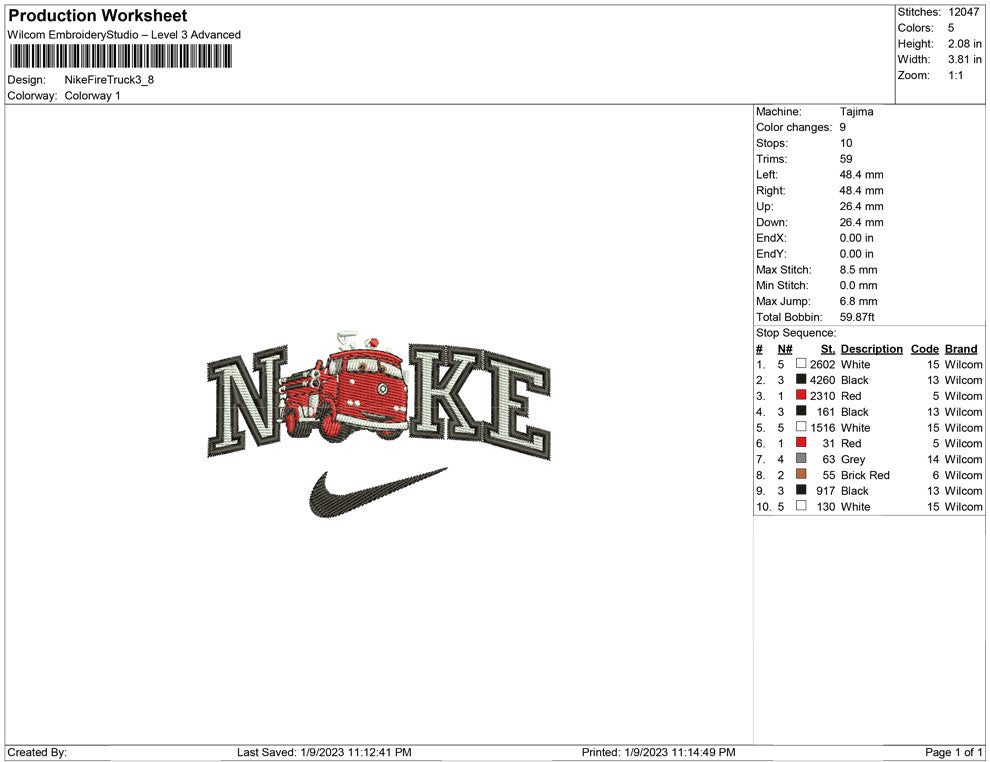 Nike Fire Truck