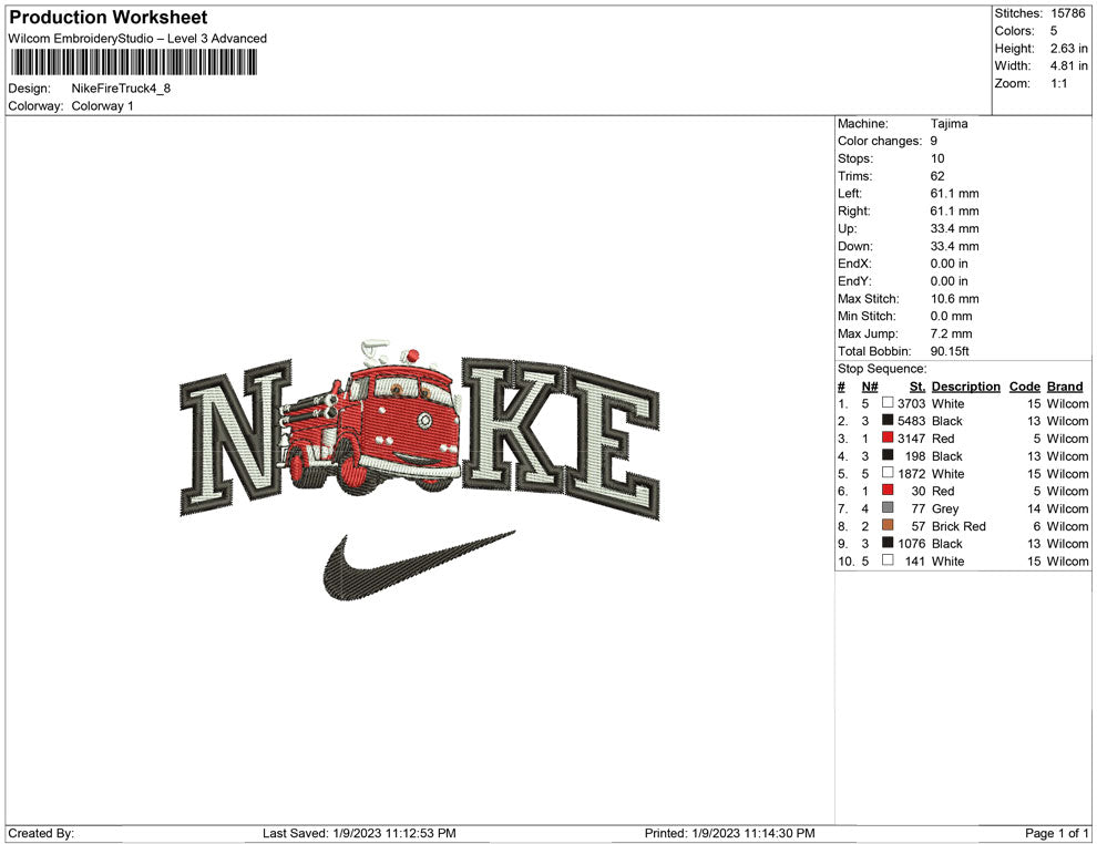 Nike Fire Truck