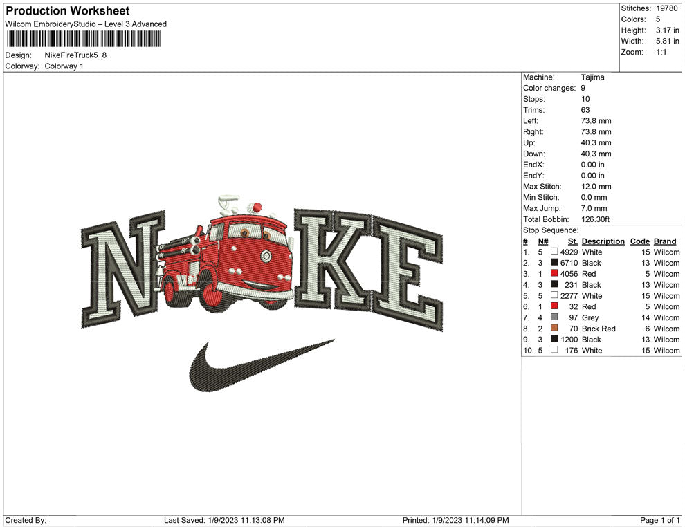 Nike Fire Truck