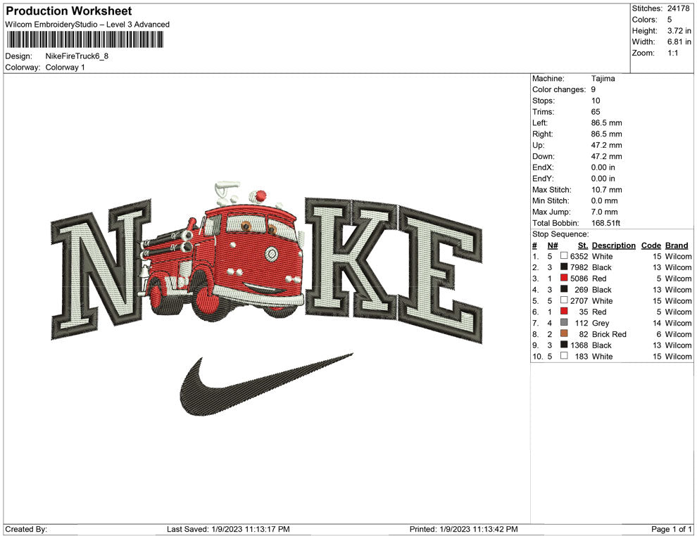 Nike Fire Truck