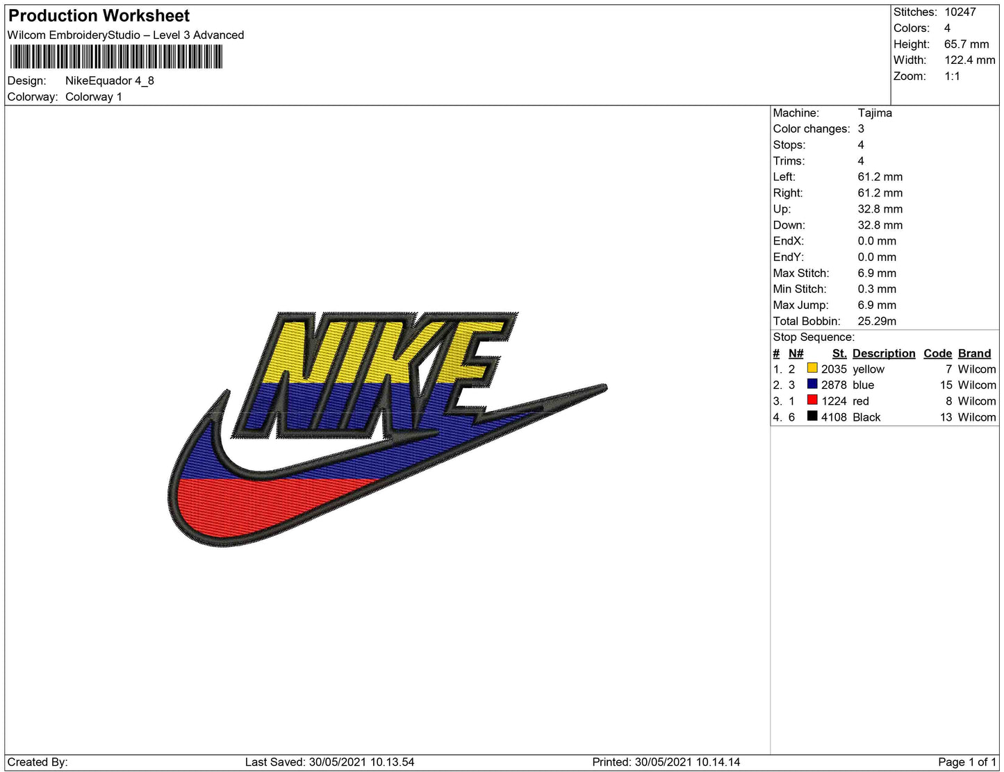 Nike Flag Equador