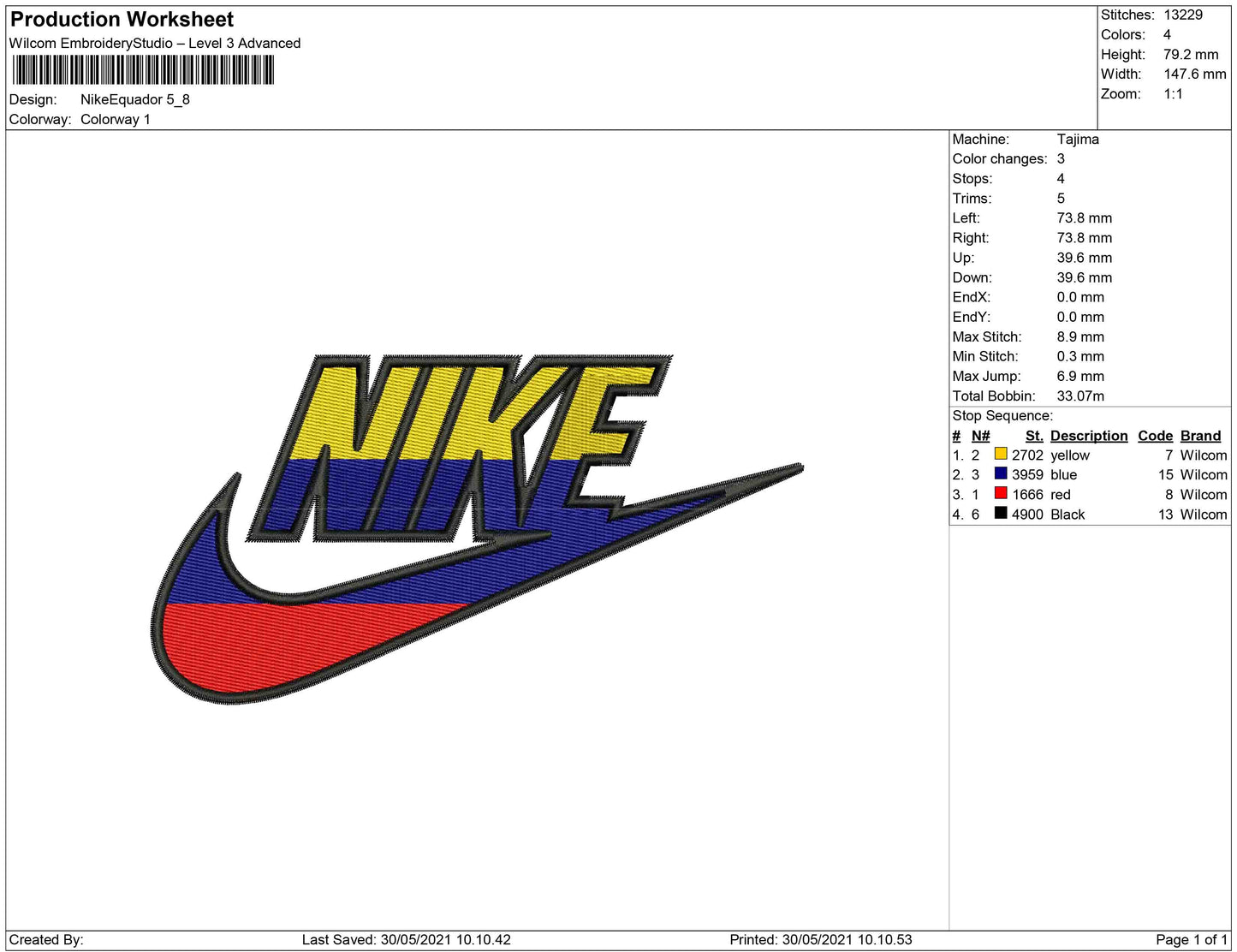 Nike Flag Equador