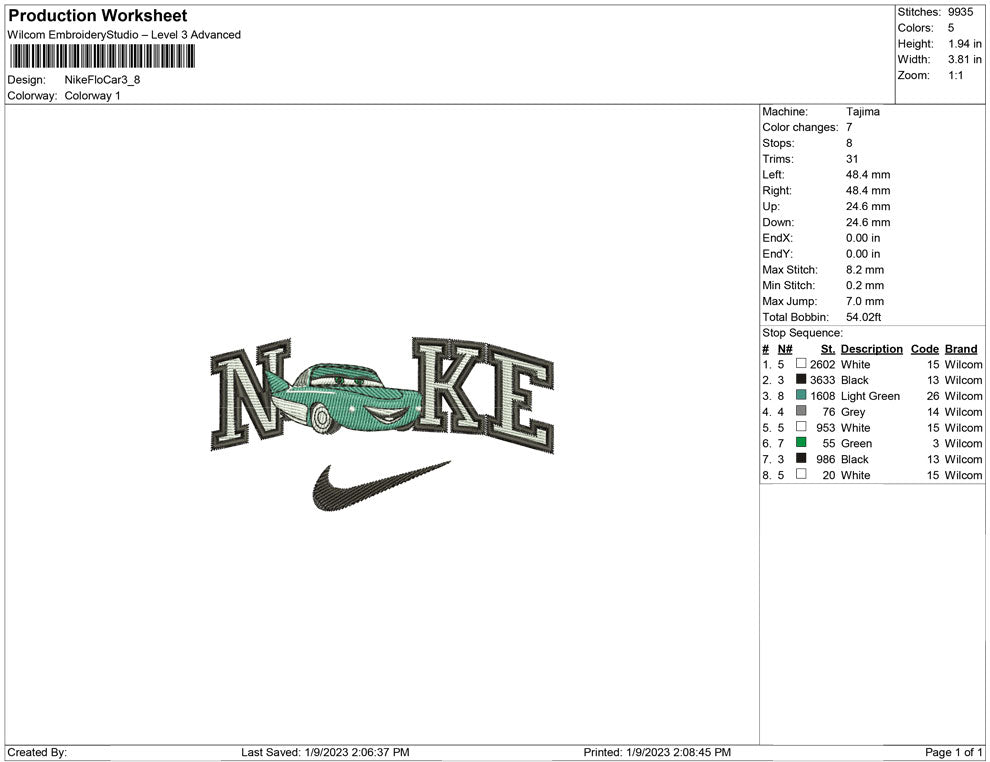 Nike Flo Car