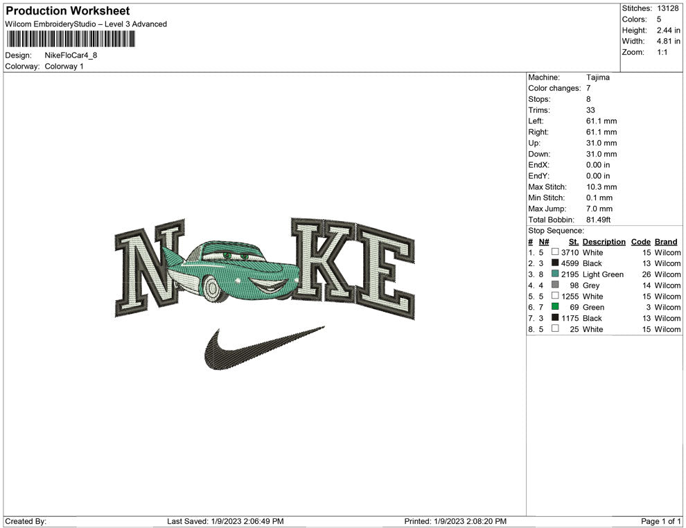 Nike Flo Car