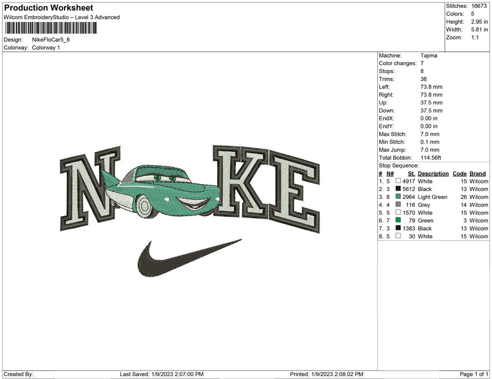 Nike Flo Car
