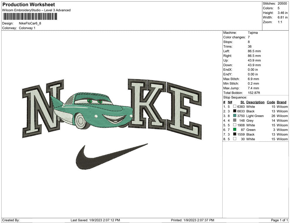 Nike Flo Car