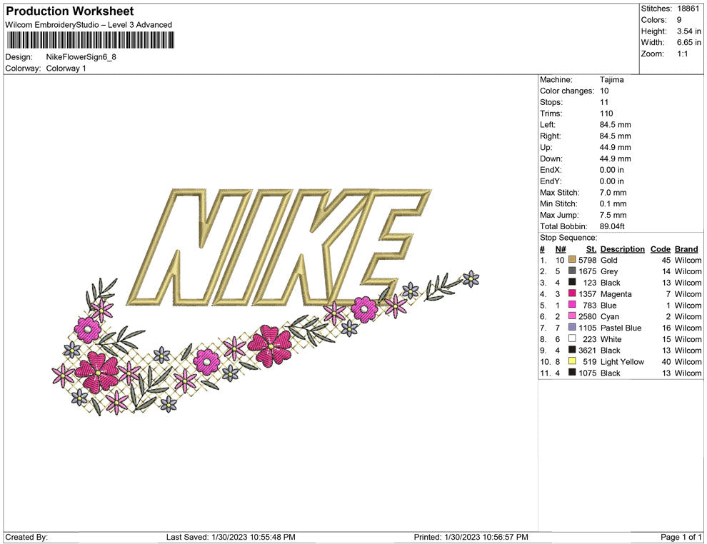 Nike Flower Sign