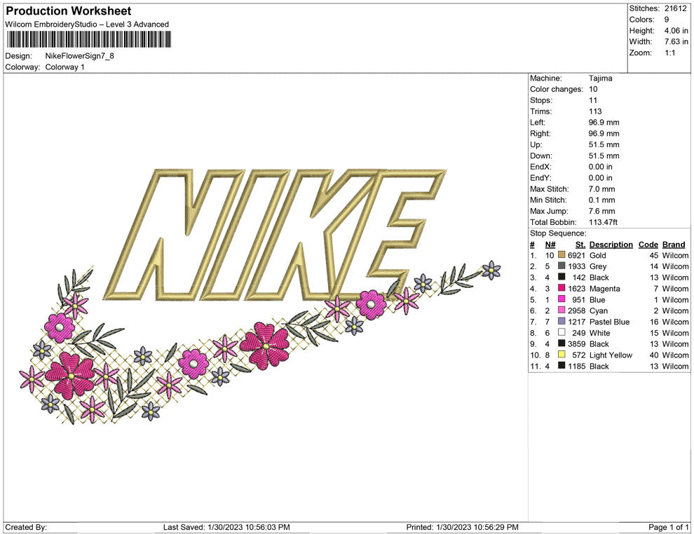 Nike Flower Sign