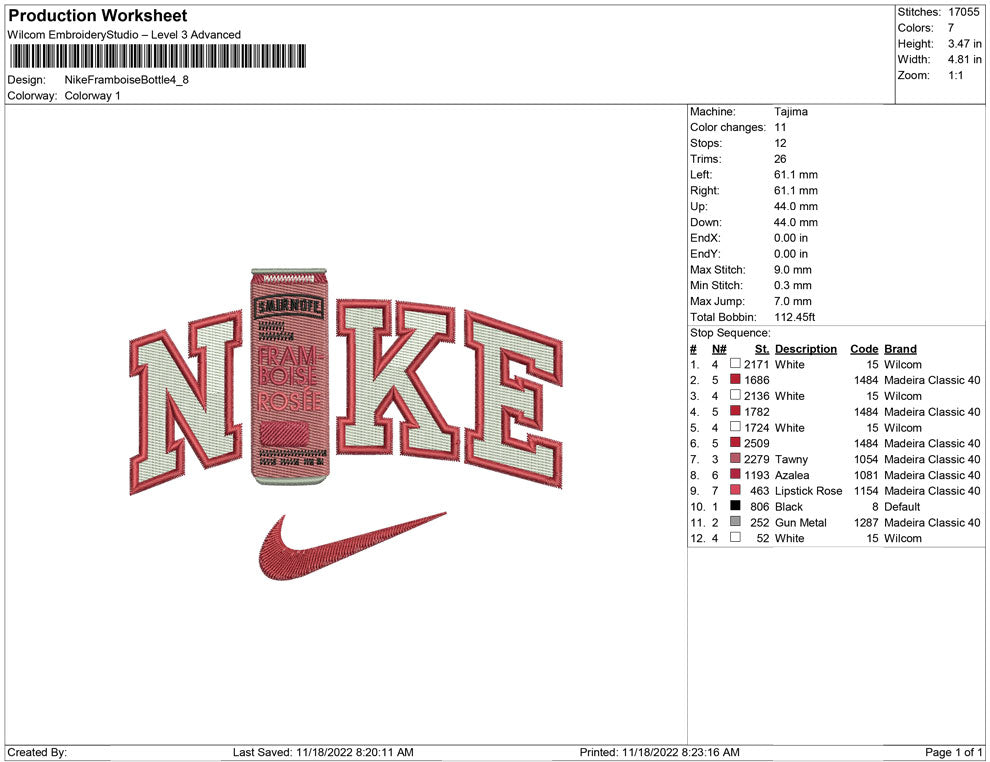Nike Framboise Bottle