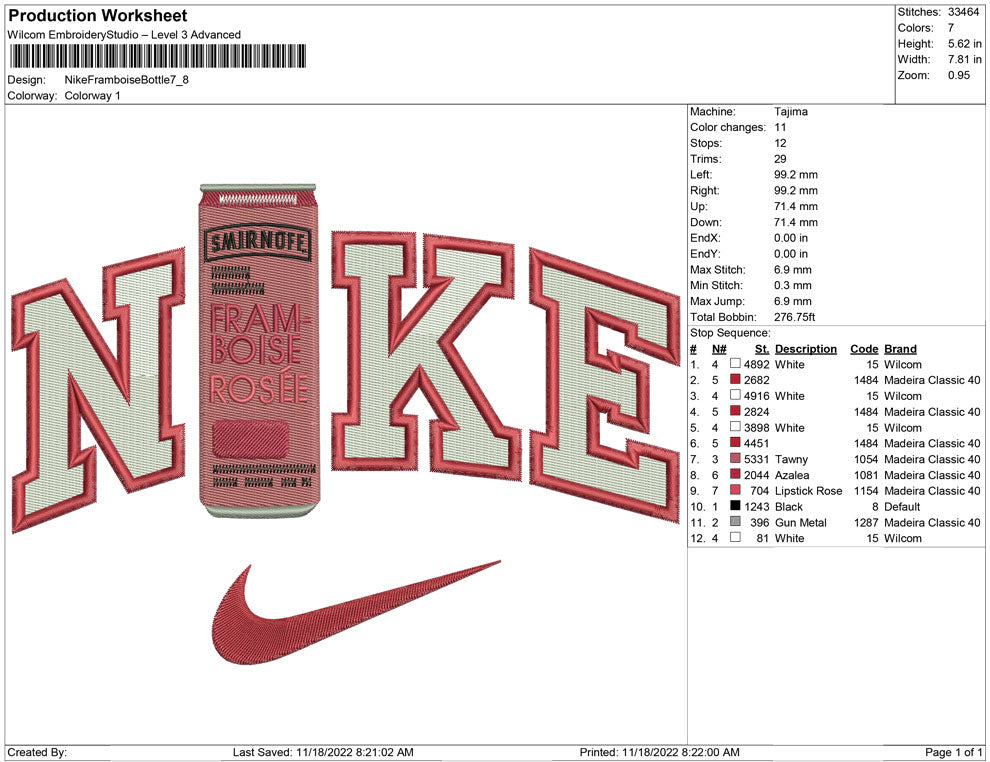 Nike Framboise Bottle