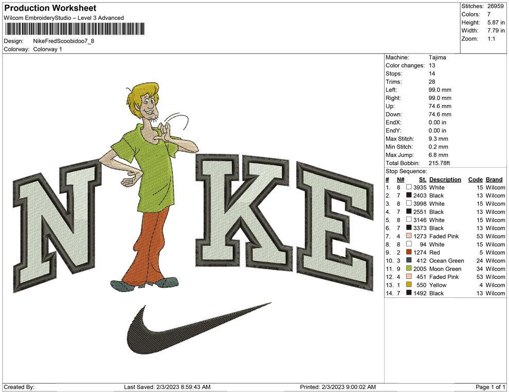 Nike Fred Scoobidoo