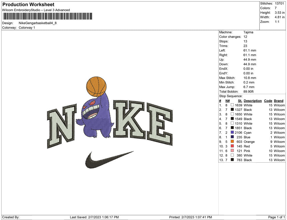 Nike Gengar Basketball