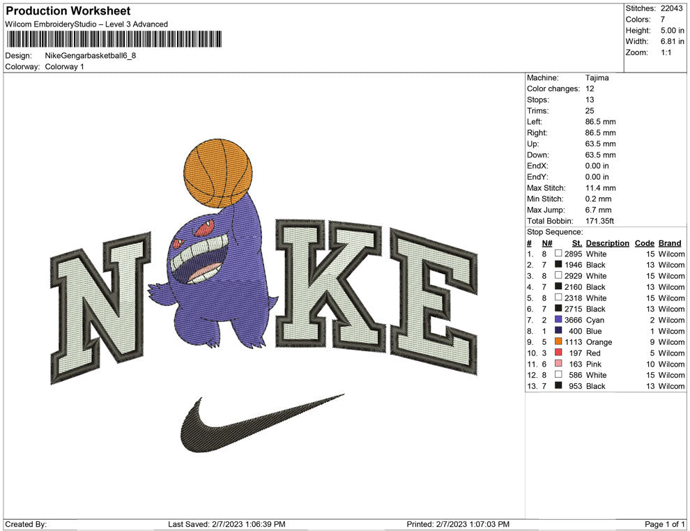 Nike Gengar Basketball