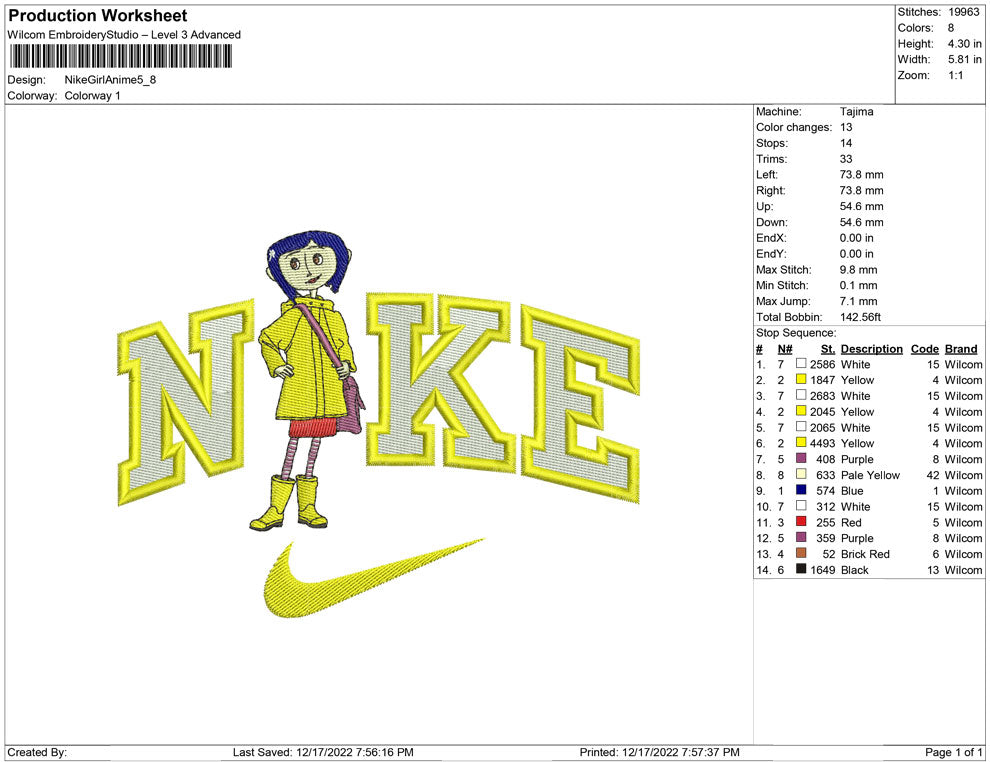 Nike Girl Anime