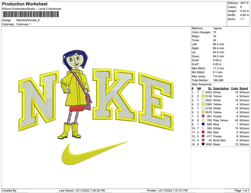 Nike Girl Anime