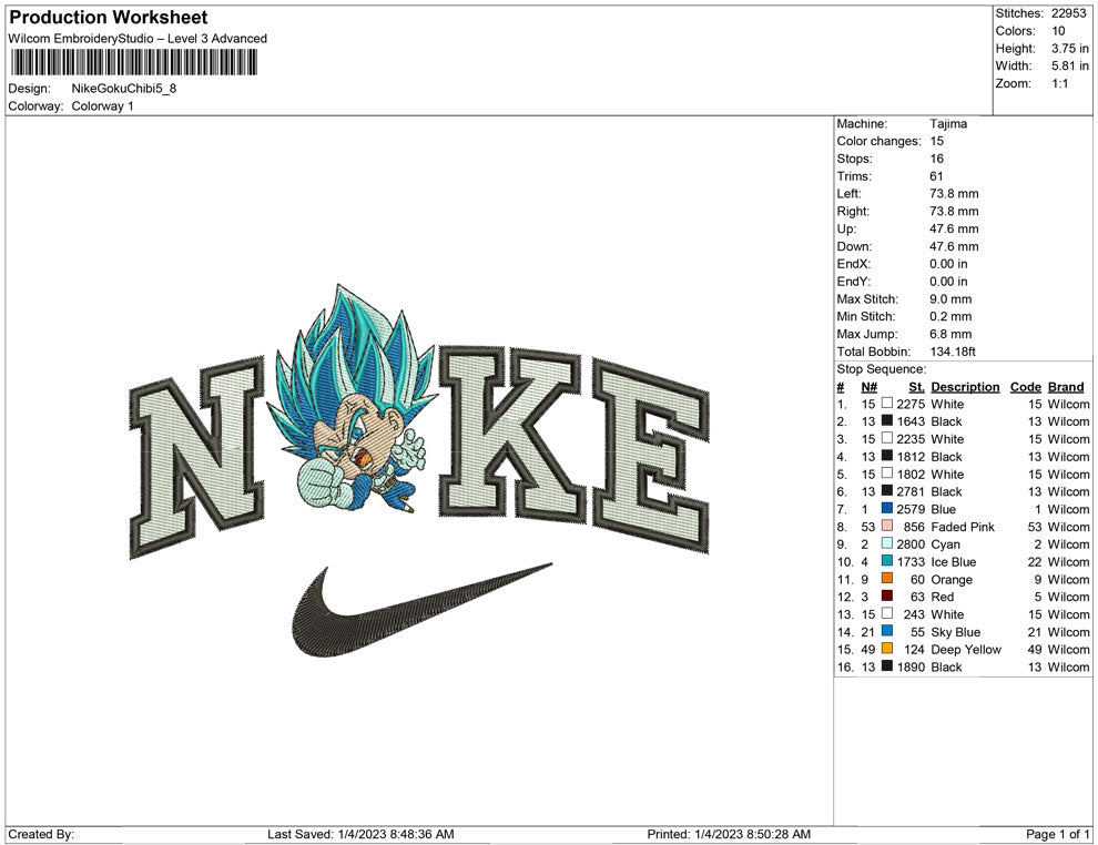 Nike Goku chibi